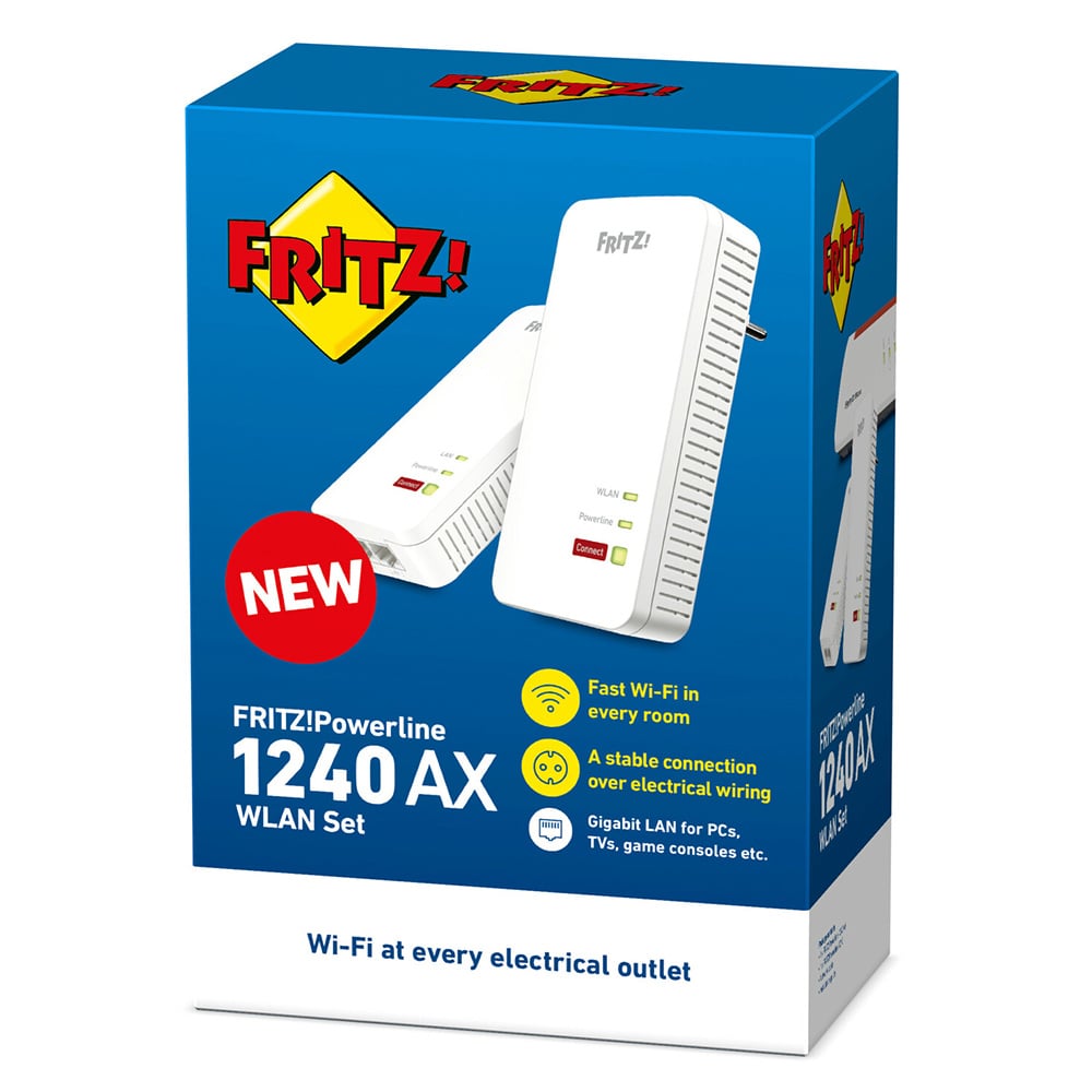 FRITZ!Powerline 1240 AX WLAN Set