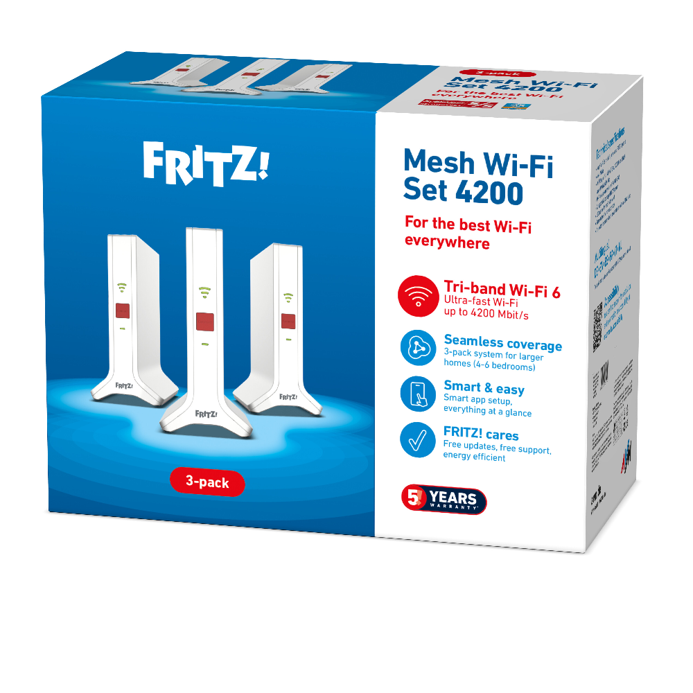 FRITZ!Mesh Wi-Fi Set 4200 (Triopack)