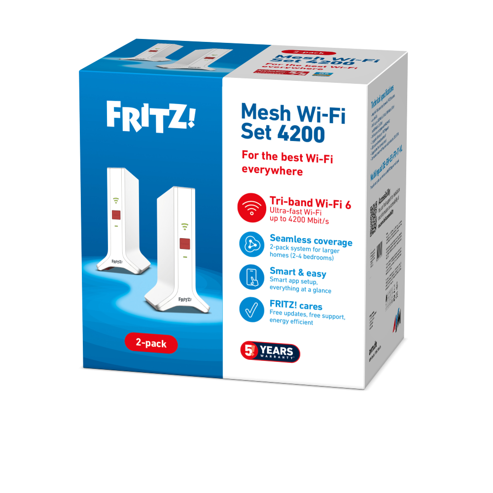 FRITZ!Mesh Wi-Fi Set 4200 (Duopack)