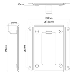 Wall mount for Sonos SUB