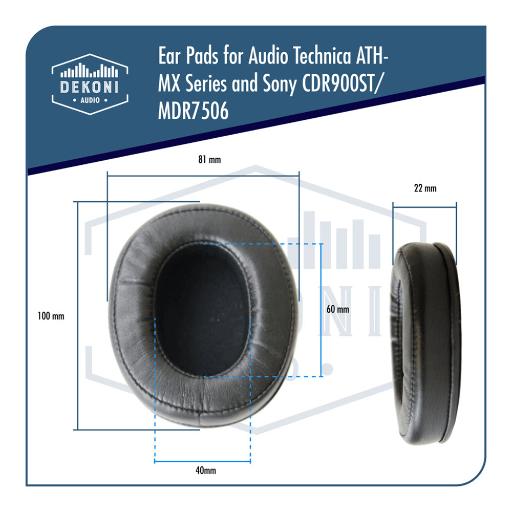 Coussinets d'oreille pour ATH-M50X et MDR-7506